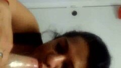 I'm sucking cock for my new Mexican friend in this hot big ass blowjob session