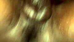 Ebony fat ass beauty takes raw doggystyle fuck with big cock until squirting creampie!