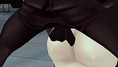 Thick Asian takes big black cock in wet pussy riding rough