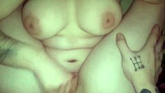 He started with deepthroat on his fat girlfriend. Then moved to rough anal and pussy fucking in homemade style.