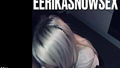 Blonde Bombshell Delivers Petite Blowjob On Monster Cock