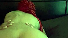 Сочная пизда с кремом скачет на хуе у любительской парочки в спальне, чёрная домашка с мокрым сквиртом после жёсткой наездницы