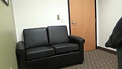 Carrie B Casting: Blonde Slut Deepthroats And Gags On Cock In Hardcore Interview