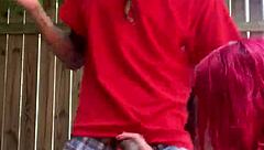 갹트리지가 재미있는 그룹 씬에 나와