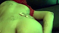 creamy pussy cum load dick riding amateur couple unfolds in bedroom ebony homemade scene. wet squirting follows intense cowgirl action.