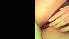 cute girl soaking her soft panties