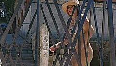 Hey did you see this married couple with her big ass flashing in the pool like exhibitionists