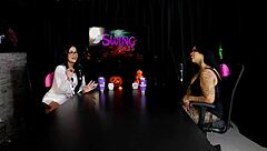 Morena shows off her blowjob skills by leaving the toy all slobbery - marcelly melo sheer red