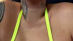 training in tiny bikini at copacabana gym got me so wet and horny, nearly kicked out