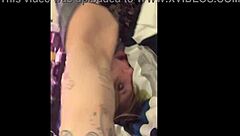 Tattoo Slut Sucks Dick Upside Down Then Gets Punished Fucked