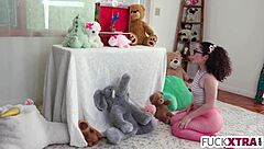 Pigtail Cutie Pixie Small Deepthroats And Fucks Her Master.