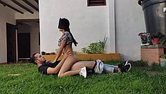 amateur indian milf gets rough pussy fuck as holiday punishment from neighbor