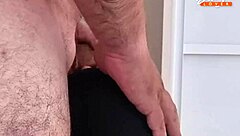 hard blowjob from wife in deep throat training session with rimming and cumshot on face full scene