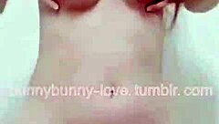 yo this asian bunny slut's piercing her tits while dancing wild with that taiwanese vibe 😘