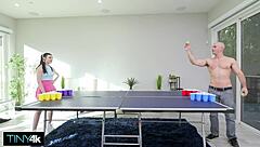 Petite Skinny Teen Julia James Strips Teases And Rides Big Cock Doggystyle For Creampie In Tight Wet Pussy