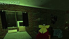 The redhead with a great body explores Roblox in a casual adventure