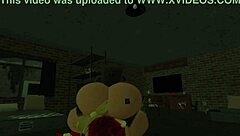 The redhead with a great body explores Roblox in a casual adventure