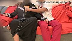 In the quiet classroom, the Muslim lady teacher reached out and began playing with her student's throbbing dick, her hands exploring every inch.