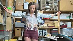 Oh man, I-I caught this perky teen thief and just had to ass fuck her hard, like really pound that tight hole!