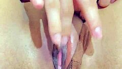 stepdaughter gets into a solo masturbation session with her curvy body and wet pussy