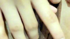 stepdaughter gets into a solo masturbation session with her curvy body and wet pussy