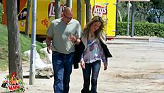 This small tits teen with big pussy says, I can take hard fucking from two guys