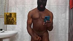 Pornashubby masturbates solo in bathroom after rounds with sugar mummy!