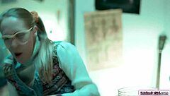 Nerd Babe With Hairy Pussy Scissoring Lesbian Milf Bff In Fantasy Threesome