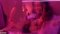 Will These Wet Latina Feet And Toes Fulfill Your Fetish In This Bound Choking Threesome?