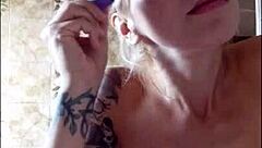 I love burping while doing my makeup in this casual moment.