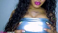 Amateur BBW wife rides big black cock from friend's boyfriend in cowgirl. She takes facial cumshot after gaping fuck session.