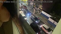 I pound my friend's juicy pussy with cumshot in open window orgy.