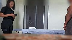 Massage girl hesitated but I convinced her for happy ending.