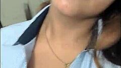 As a student without classes today, I felt increasingly aroused, anticipating my boyfriend's arrival for an intimate evening together.