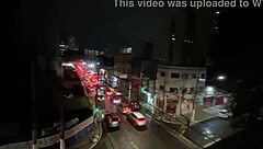 I pound my friend's juicy pussy with cumshot in open window orgy.