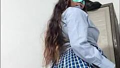 As a student without classes today, I felt increasingly aroused, anticipating my boyfriend's arrival for an intimate evening together.