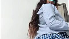 As a student without classes today, I felt increasingly aroused, anticipating my boyfriend's arrival for an intimate evening together.