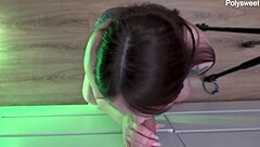 i'm this curvy bbw brunette gently sucking on a dildo with my sexy lips, talking dirty in homemade style.