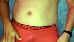 Hey, check me modeling this satin panty in a fun dance with bra and lingerie vibes! 💃🩲