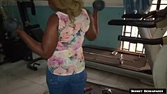 Gym Instructor Seduces Big Ass 45-Year-Old Client And Fucks Horny Pussy With BBC