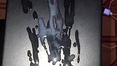 why does this big white cock explode with cum?