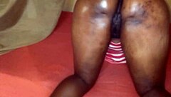Calabar girl seduces with huge ass in pussy licking action