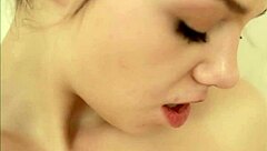 sweety loreen relaxes in the bath while gently touching herself for a soothing moment.