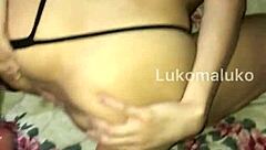 argentinian teen blonde takes big black cock doggystyle in pov leading to anal creampie gape