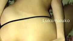 argentinian teen blonde takes big black cock doggystyle in pov leading to anal creampie gape