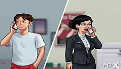 In Summertime Saga, the maid performs a dance in episode 4 part 24