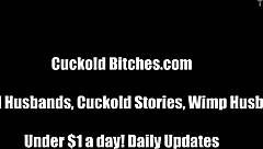 You gotta watch while this dominant guy pounds my pussy hard in femdom style, cuckold