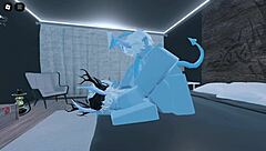 so i became a blue demon in roblox