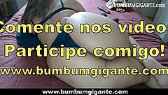 Slut takes it deep in her ass and pussy with cum close up in lingerie