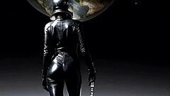 Do you want to escape with me in this leather catsuit? she asked on honeymoon day 3, part 1 of the great escape.